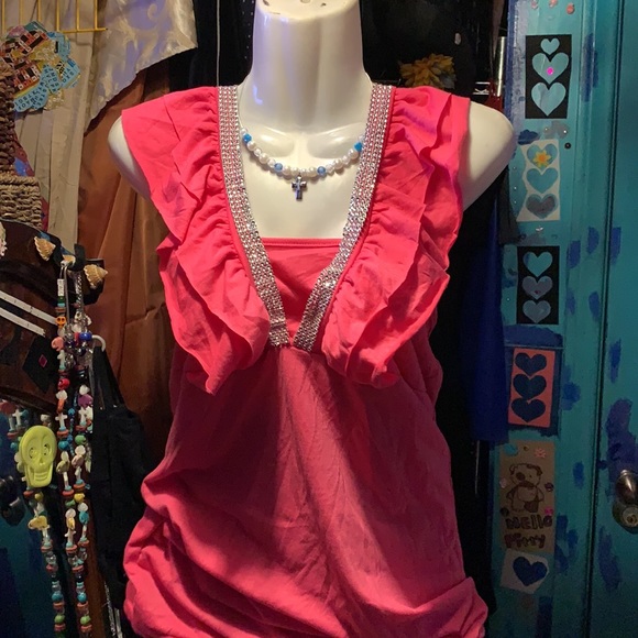 Black Rhinestone Embellished Tank - Picture 4 of 6